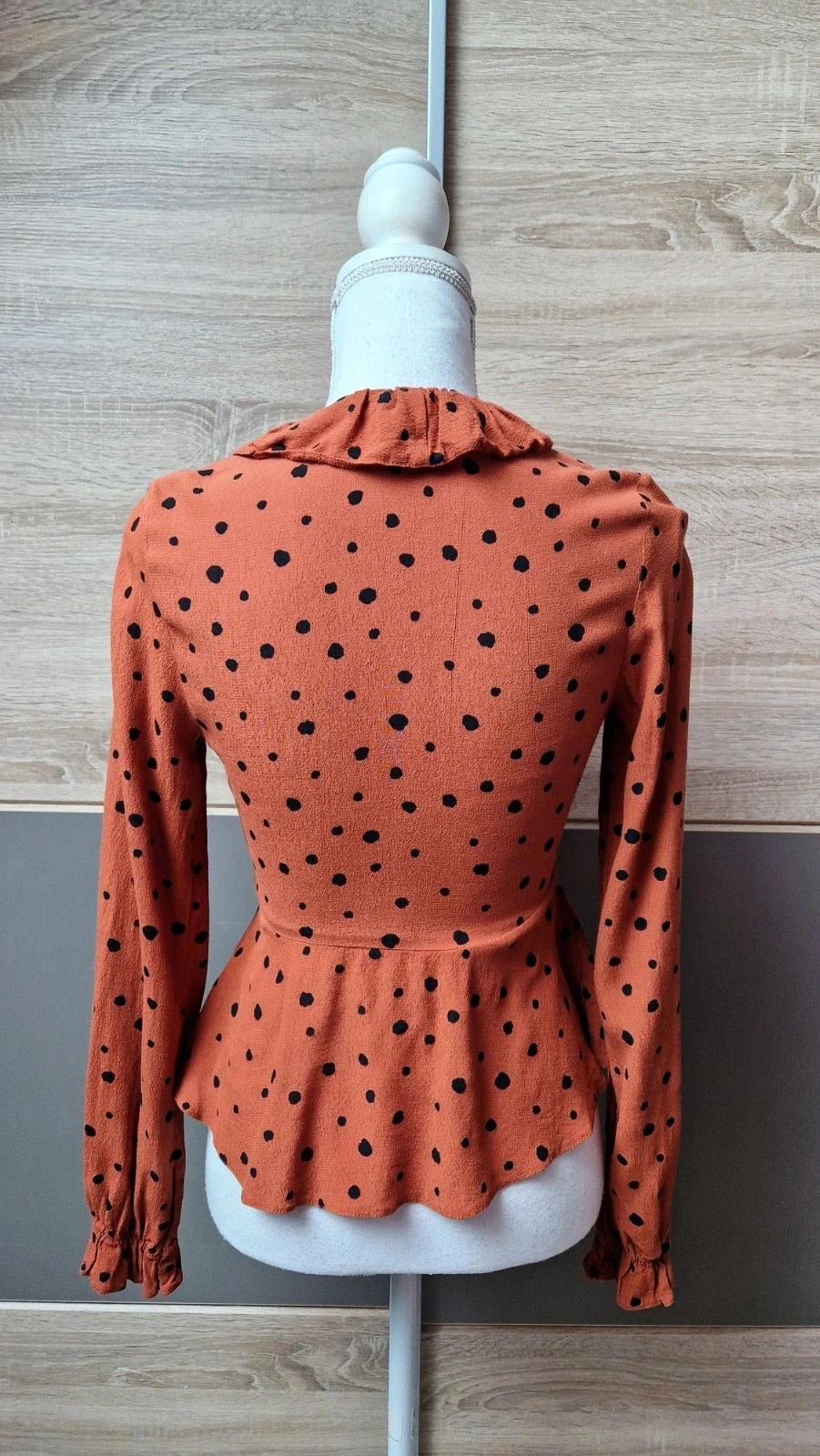 Blouse cache cœur à pois – photo 3